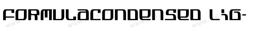 FormulaCondensed Lig字体转换